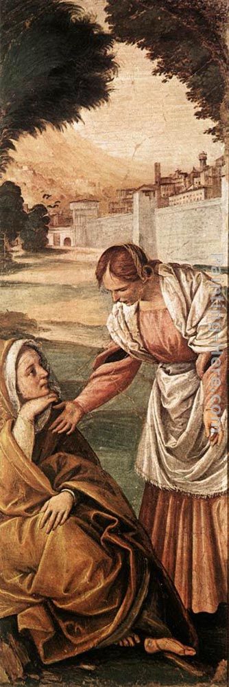 St Anne Consoled by a Woman painting - Gaudenzio Ferrari St Anne Consoled by a Woman art painting